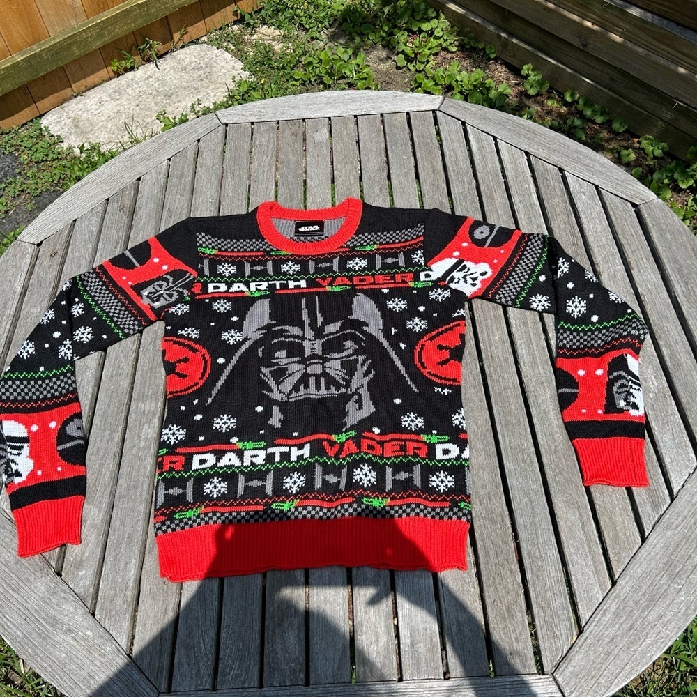 Star Wars Darth Vader‎ Holiday Christmas Ugly Sweater Size Small